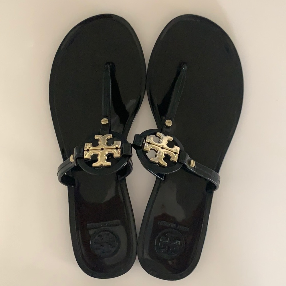Tory Burch black jelly sandals